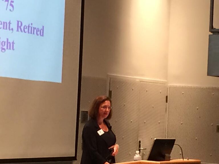 Jackie Brova ‘75 delivers LER’s 19th Annual Outstanding Alumni Lecture