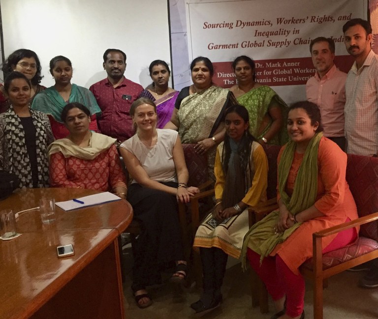 Presentation of the report by Dr. Mark Anner in Bangalore
