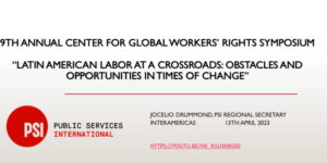 Latin American Labor at a Crossroads: Obstacles and Opportunities in Times of Change Presentation Cover