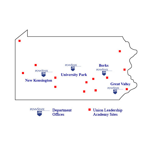 Map of Union Education Sites