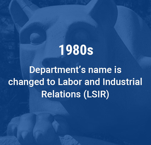 Department's name is changed to Labor and Industrial Relations (LSIR)