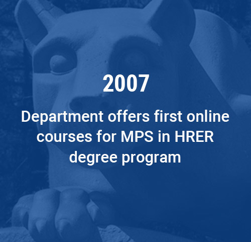 Department offers first online courses for MPS in HRER degree program