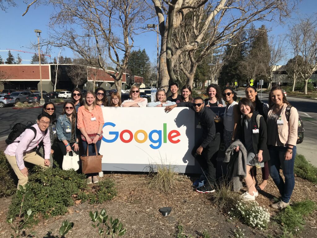Students in the LER Human Resources in Technology class met with several tech companies in Silicon Valley during their spring 2018 trip