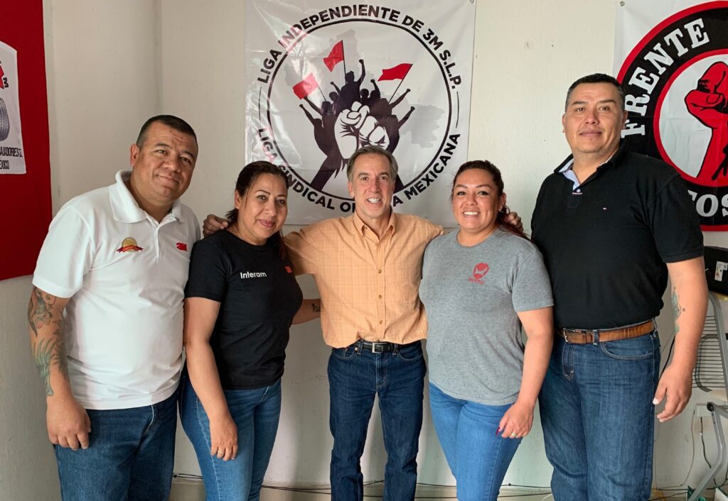 Photo, from left to right: Marco Antonio Saucedo Baez, Maria Félix Hernández, Mark Anner, Adriana Barbosa Carranza, and Israel Aguila Briones.